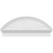 Ekena Millwork Segment Arch Sunburst Architectural Grade PVC Combination Pediment, 40"W x 16-7/8"H x 2-3/4"P PEDPC040X170SEG01 - alternate 5